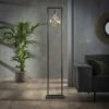 35be-73bf-48c5-9613-c1898c940c13.jpg D - Vloerlamp Sky - Rechthoekig Frame - Staande Lamp - Zwart/Grijs - 34x23x166