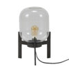 D - Hoyz - Tafellamp Glas Support - 28x28x44 - Standaard - Grijs/Zwart