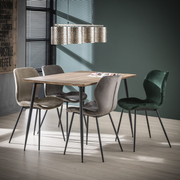 37a3-f6c7-4976-b4f1-b78b607c7a20.jpg D - Hoyz - Eettafel Rechthoekig - Bruin - Hout - Metaal - 120x90x77