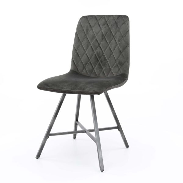 3d1d-47ef-4bb4-80f0-ecaa72ed68ef.jpg D - Hoyz - Stoel Diamond - Kruisframe - Antraciet - 4 Stuks