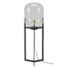 D - Hoyz - Vloerlamp Glas Support - 38x38x110 - Standaard - Grijs/Zwart