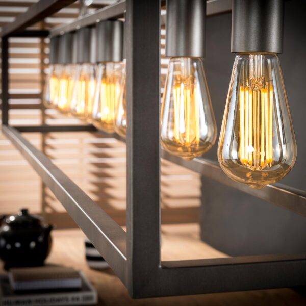 3e03-d0a8-4d9b-9e4f-929e3300b531.jpg D - Hoyz - Hanglamp Vierkant Buis - 7 Lampen - Rechthoek - 170x25x150