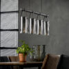 D - Hoyz - Hanglamp Verchroomd Glas - Industrieel - 4xØ12 - Transparant
