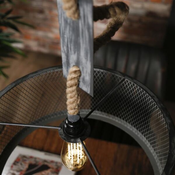 D - Hoyz - Hanglamp - Ø40 cm mesh - Verstelbaar Touw - Rond