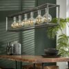D - Hoyz - Hanglamp - 6 Armatuur Punten - Stalen Frame 45 graden - Vintage Look