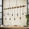 D - Hoyz - Hanglamp Bamboo Wikkel - 9 Lampen - 140x6x150