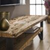 434a-4e09-477f-9a98-87a8785eadb0.jpeg D - Hoyz - TV-meubel 160x40 - Bruin - Hardhout - Handgemaakt