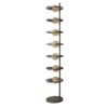 D - Hoyz - Vloerlamp Industrieel - 7 Lampen - Circular - Zwart/Grijs