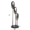 D - Hoyz - Tafellamp Open Oog - 3 Lampen - Getrapt - Zilverkleurig