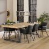 D - Hoyz - Eetkamertafel Teca - Hout - Tafel - Bruin - 240x100x78