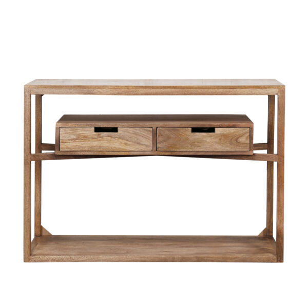 D - Hoyz - Haltafel Sahara - Bijzettafel - Hout - Bruin - 110x35x76