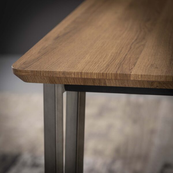 D - Hoyz - Eetkamertafel Industrieel - Bruin - Hout - Staal - 190x90x76