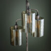D - Hoyz - Hanglamp Kelk met 3 lampen - Amber Glas - 150cm Hoog