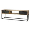 D - Hoyz - TV-meubel 140cm - Metal Catch - 2 Lades - Bruin