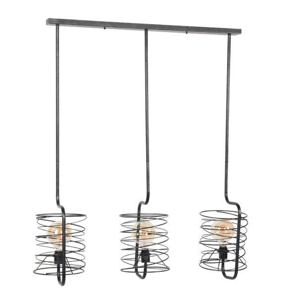 D - Hoyz - Industriele Hanglamp - 3x Ø25 - Curl Cylinder
