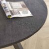 D - Eetkamertafel Yucon Black - Ø120 - Bruin - 120x120x77
