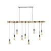 D - Hoyz - Hanglamp Bamboo Wikkel - 9 Lampen - 140x6x150