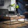 D - Hoyz - Salontafel Float met Lades - Hardhout  - 120x60cm
