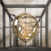 D - Vloerlamp Giant Square XL - 4 Lampen - Staande Lamp - Grijs/Zwart