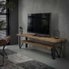 5278-3b24-4fc2-951c-c71dc180bb90.jpeg D - Hoyz - TV-meubel 160x40 - Bruin - Hardhout - Handgemaakt