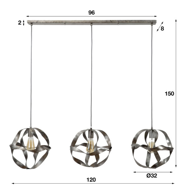 52be-9a0c-4370-9741-a2d1cbd16e93.jpg D - Hoyz - Hanglamp Twist - 3x Ø30 - 120x30x120 - Glas