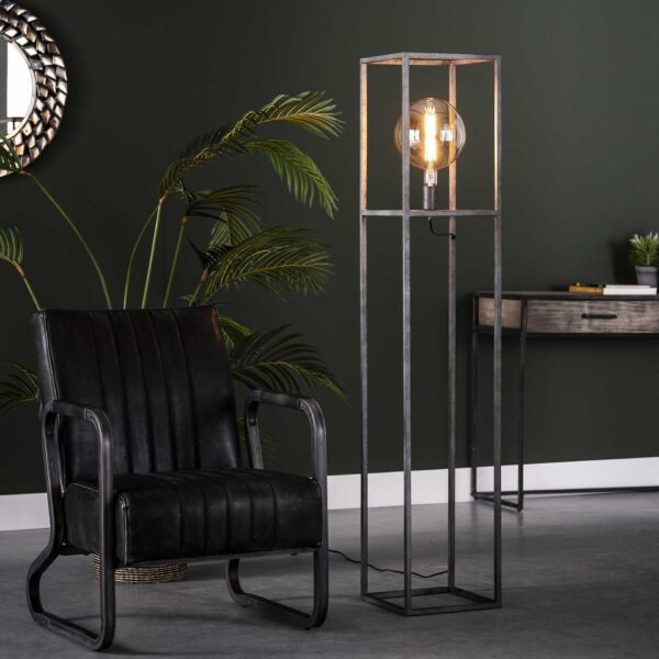 53cc-af33-4f21-894f-6fd5df1b3c23.jpg D - Vloerlamp Giant Square - 1 Lamp - 150CM - Grijs/Zwart - Transparant