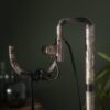 D - Vloerlamp Industrieel -  1 Lamp Wikkel - Burned Glass
