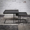 D - Hoyz - Salontafel Metallic - Vierkant - Set van 2 - 58x58x44