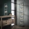 D - Hoyz - Tafellamp Tower - 2x Ø15 Lampen - Glas - Grijs/Zwart