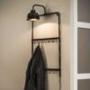 57db-f1fb-469c-b724-ac3f8e8e5680.jpg D - Hoyz - Kapstoklamp - Grijs - Wandkapstok met Lamp - 75cm Hoog