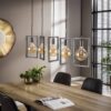 D - Hoyz - Hanglamp - 5 Metalen Hanglampen - Modern Industrieel - Diverse Hoogte