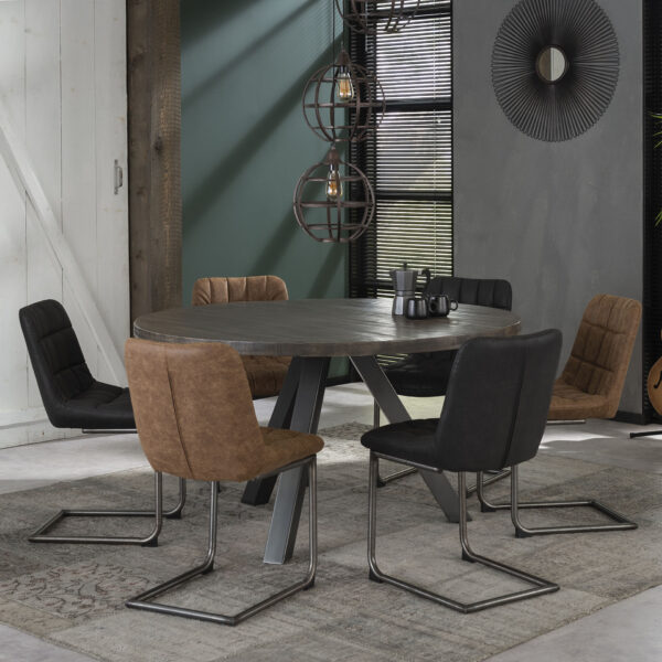 59e1-b2ac-46e6-a1f6-4715db29b2bd.jpg D - Hoyz - Eetkamertafel Massief - Driepoot - Ø140 - 140x140x77