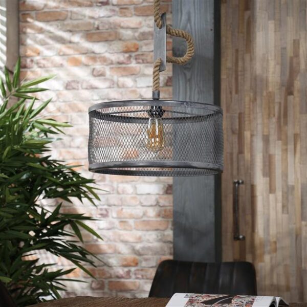 D - Hoyz - Hanglamp - Ø40 cm mesh - Verstelbaar Touw - Rond