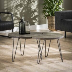 D - Hoyz - Salontafel Set - Ø60 - Rond - Set van 2 - 60x60x45