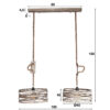 D - Hoyz - Industriele Hanglamp - 2xØ40 - Twist Touw