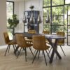 D - Hoyz - Eetkamertafel Yucon Black - Ovaal - 240x105x77cm - Hout