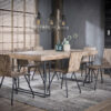 D - Hoyz - Eetkamertafel Teca - Bruin - Hout - 200x100x78