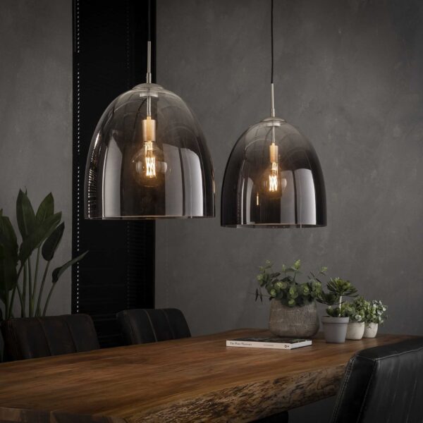 64ae-14b3-4c9a-83d0-1f54215d78d0.jpg D - Hoyz - Hanglamp Shaded - 2x Ø40 - Ovaal - Glas