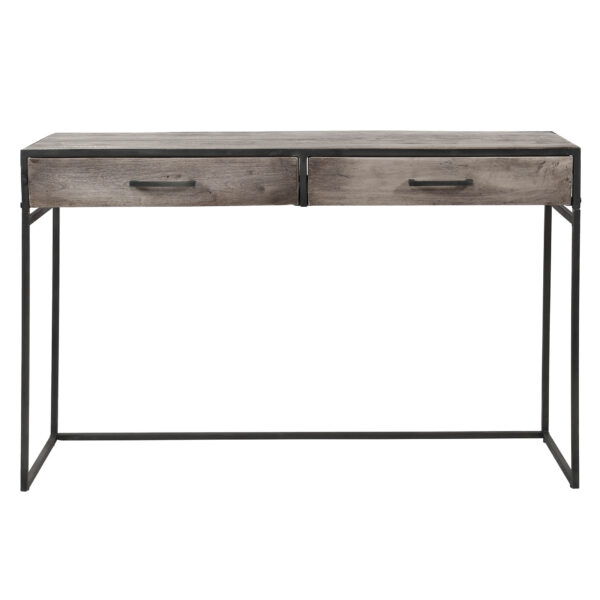 D - Hoyz - Kaptafel Turf - 2 Laden - Bruin - Hout - 120x40x76