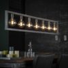 D - Hoyz - Hanglamp - 7 Armatuur Punten - Stalen Frame - Vintage Look - Serie Steps