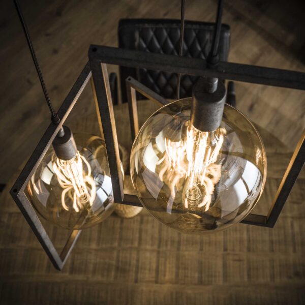 D - Hoyz - Hanglamp - 3 Metalen Hanglampen - Modern Industrieel - Diverse Hoogte