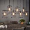 6658-178b-4256-80e2-66bb7cc40715.jpg D - Hoyz - Industriële Hanglamp met 7 lampen - Diameter Ø20 - Grijs - 140CM - Hanglamp