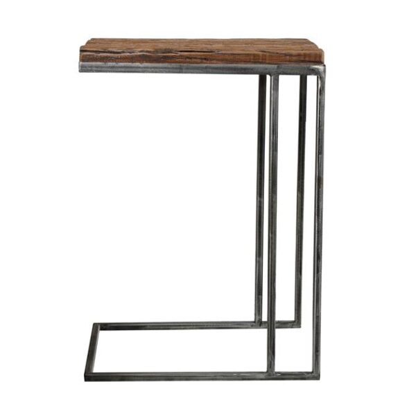 D - Hoyz - Laptoptafel Hardhout - Bruin - Bijzettafel - 45x35x62