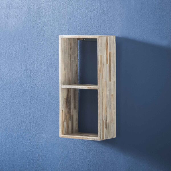 D - Hoyz - Wandschap Teca - Wandkast - 30x20x65 - Bruin