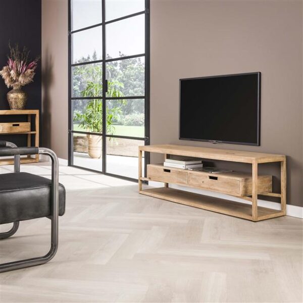 D - Hoyz - TV-meubel Sahara 140cm - Mangohout - Bruin