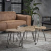 6c36-f6cd-4aa6-a1d2-c6da954ee031.jpg D - Hoyz - Salontafelset - Mangohout - Ø50 - 4 Stuks - 50x50x45