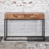 D - Hoyz - Kaptafel Mill - Bijzettafel - Hout - Bruin - 110x35x76