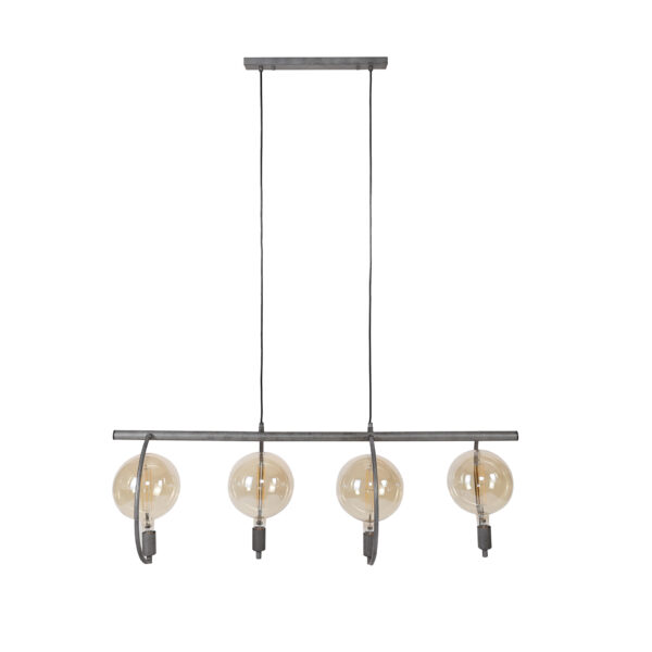 D - Hoyz - Hanglamp Chop XL - 4 Lampen - Zilverkleurig