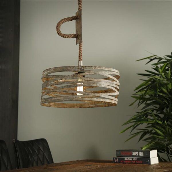 D - Hoyz - Industriele Hanglamp - Ø40 - Twist Touw
