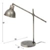 D - Hoyz - Tafellamp Loft Hinged - Industrieel - Grijs - 21x53x67